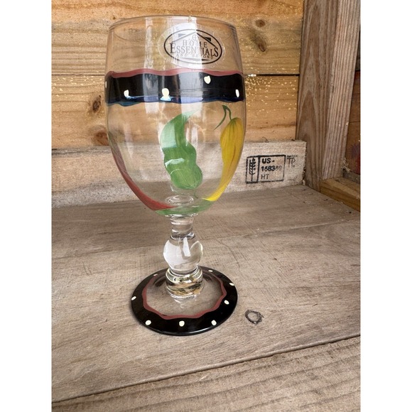 Vintage Home Essentials And Beyond Chili Peeper Glasses- NEW‎ Fiesta Wear - Picture 5 of 16